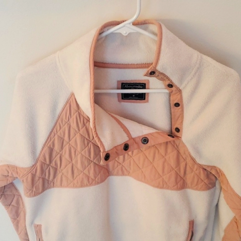 Abercrombie Fleece Button Up Collar - image 2